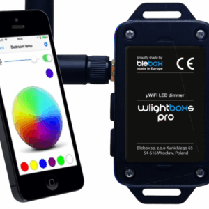 Moduł oświetelniowy wlightboxs pro z zewnętrzną anteną Blebox