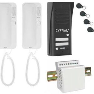 DOMOFON CYFRAL COSMO 2-LOKATORSKI CZARNY