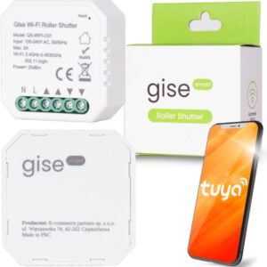 GISE Smart Sterownik roletowy WiFi | Tuya