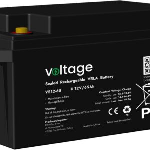 Akumulator AGM Voltage 12V 65Ah VE12-65 (Żywotność 6-9 lat)