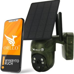 Kamera IP Orllo Bezprzewodowa 4G LTE Obrotowa z Panelem Solarnym ORLLO TZ1 MORO