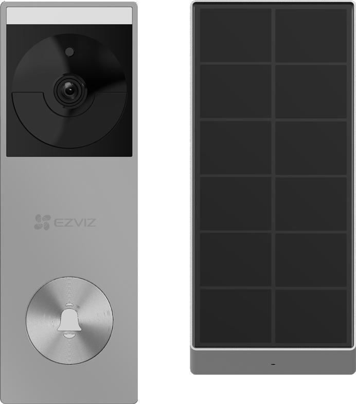 Dzwonek wideo Ezviz HP3 Pro 3MPx z panelem solarnym