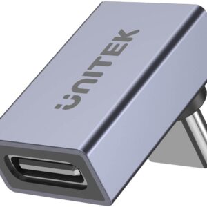 Unitek Adapter USB-C na USB-C kątowy 40Gbps 240W