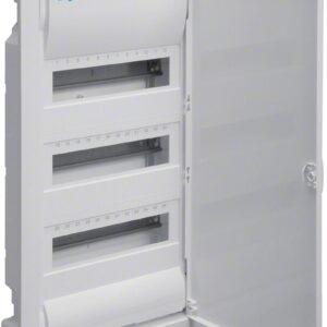 Rozdzielnica podtynkowa z drzwiami metalowymi, 3 rzędy, 36 modułów, IP30, HAGER Volta VU36NE