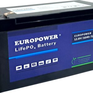 Akumulator LiFePO4 EUROPOWER serii LFP 12,8V 10Ah (Żywotność ~2000 cykli)
