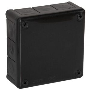 Puszka natynkowa pusta 12 wlotów VIPLAST VP-51 CZARNA IP55 118x118x46mm 051-05