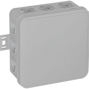 Puszka natynkowa pusta 12 wlotów VIPLAST V6 klik SZARA IP54 85x85x41mm 036-03