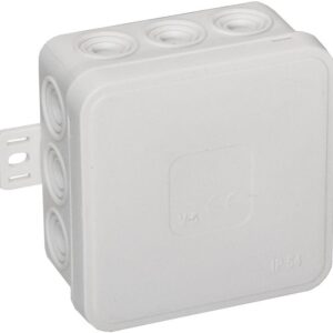 Puszka natynkowa pusta 12 wlotów VIPLAST V5 klik BIAŁA IP54 75x75x41mm 035-01