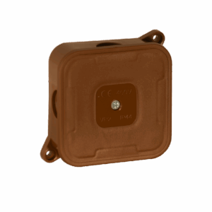 Puszka natynkowa pusta 4 wlotów VIPLAST VP-2 BRĄZOWA IP44 85x85x35mm 027-02