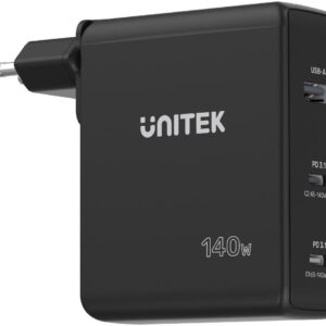 Unitek ładowarka GaN 3 porty 140W
