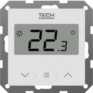 Przewodowy Dwustanowy regulator pokojowy biały F-2Z v1 Tech sterowniki