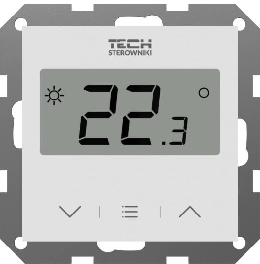 Przewodowy Dwustanowy regulator pokojowy biały F-2Z v1 Tech sterowniki