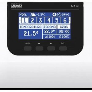 Sterownik zaworów termostatycznych L-X Tech Sterowniki, przewodowo-bezprzewodowy z wbudowanym modułem WIFI, 8 stref