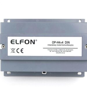 Moduł komunikacyjny zintegrowany z przełącznikiem video ELFON OPH4v4 DIN