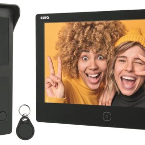 Wideodomofon EURA 2-żyłowy VDP-49A3-2TY czarny Tuya