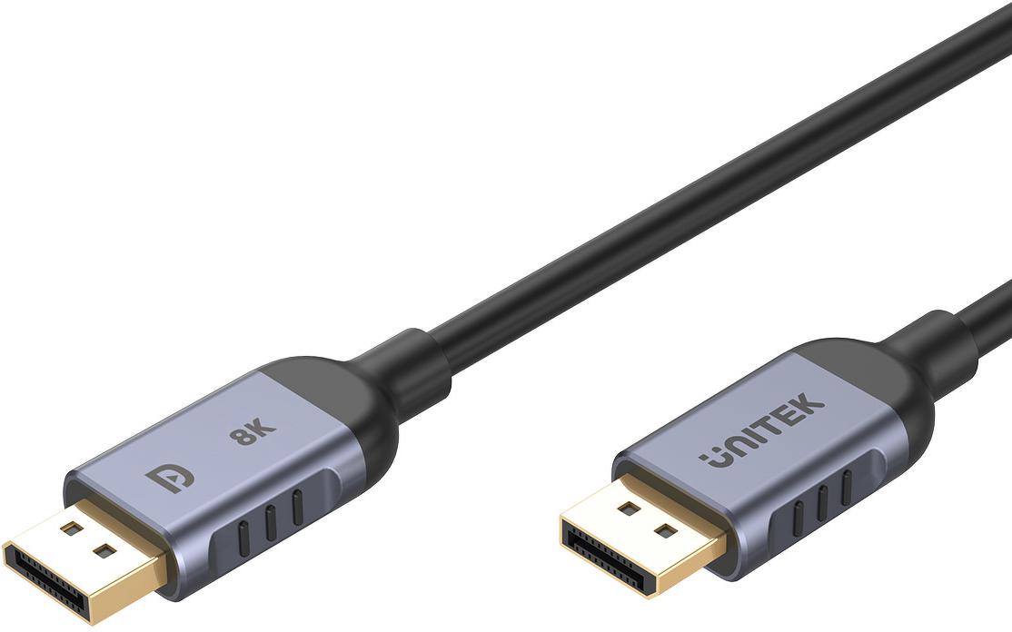 Unitek kabel DisplayPort 1.4 8k 60hz, 4k 240hz, HDR, HDCP 2.3, DSC 1.2, 3m