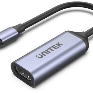 Unitek Adapter USB-C na HDMI 2.1 (8K 60Hz) szary 15cm V1416B