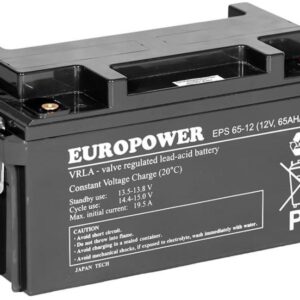Akumulator AGM EUROPOWER serii EPS 12V 65Ah (Żywotność 8-12 lat)