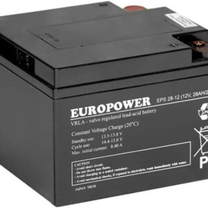 Akumulator AGM EUROPOWER serii EPS 12V 28Ah (Żywotność 8-12 lat)