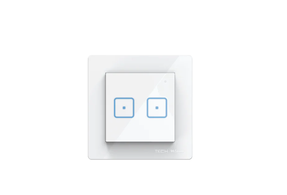 Bezprzewodowy włącznik dwupolowy czarny WS-02 Tech Sterowniki