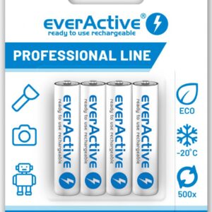 Akumulatorki AAA / R03 Ni-MH everActive 1050mAh Proffesional Line (box 4 szt.)