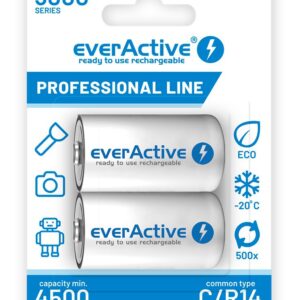 Akumulatorki C / R14 everActive Ni-MH Ni-MH 5000 mAh Professional line (box 2 szt.)