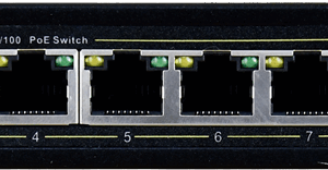 SWITCH POE PULSAR S108 10-PORTÓW (8xPoE + 2xUPLINK)  IEEE 802.3af/at, 48VDC / 30W/port (PoE+) 120W