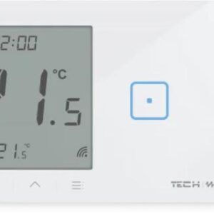 Przewodowy włącznik światła podw. z regulatorem pokojowym biały WSR-02MP Tech Sterowniki