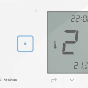 Przewodowy włącznik światła podw. z regulatorem pokojowym czarny WSR-02ML Tech Sterowniki