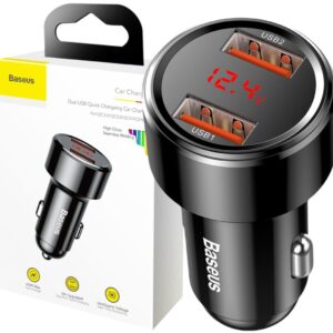 ŁADOWARKA SAMOCHODOWA Baseus Magic CCMLC20A-01 45W 6A 2x USB-A QC 3.0