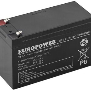 Akumulator AGM EUROPOWER serii EP 12V 7,2Ah
