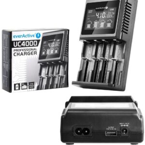 Ładowarka do akumulatorków cylindrycznych Li-ion oraz Ni-MH everActive UC-4000
