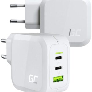 ŁADOWARKA SIECIOWA Green Cell POWERGAN 65W 2xUSB-C 1xUSB-A CHARGC08W