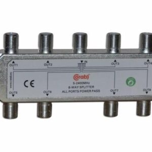 ROZGAŁĘŹNIK-SPLITER 5-2400 Mhz CORAB 8 DROŻNY Z PRZEJŚCIEM NAPIĘCIA