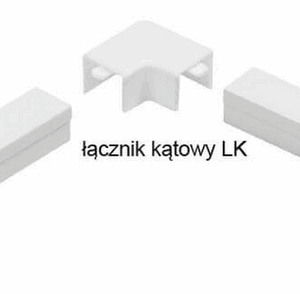 Osprzęt do listew elektroinstalacyjnych, łącznik kątowy BIAŁY LK 14x14 (1szt.)