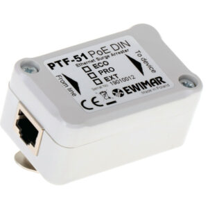 Zabezpieczenie LAN serii PRO na szynę DIN EWIMAR PTF-51-PRO/PoE/DIN