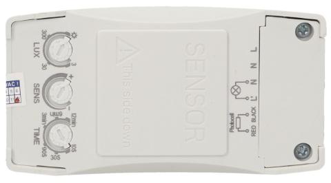 Mikrofalowy czujnik ruchu ORNO OR-CR-246 z zewnętrznym sensorem 360°, IP20 - obrazek 2