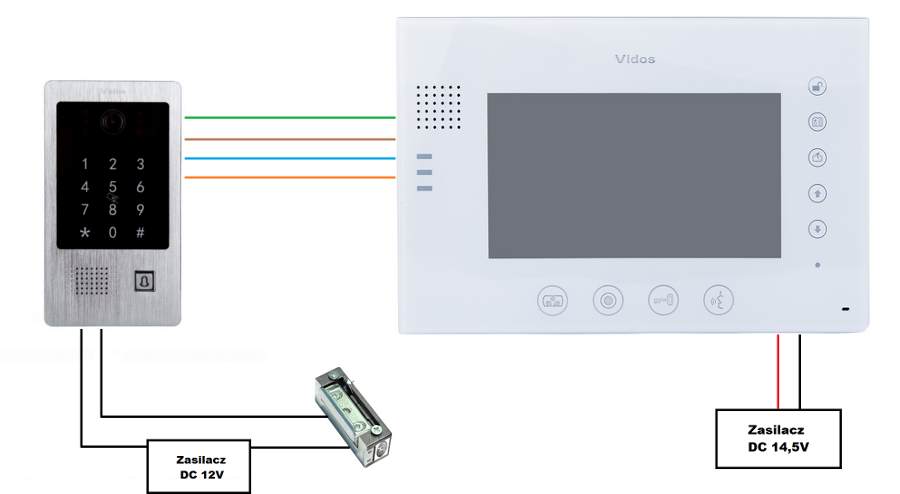 Wideodomofon VIDOS M670W-S2/S20DA - obrazek 2