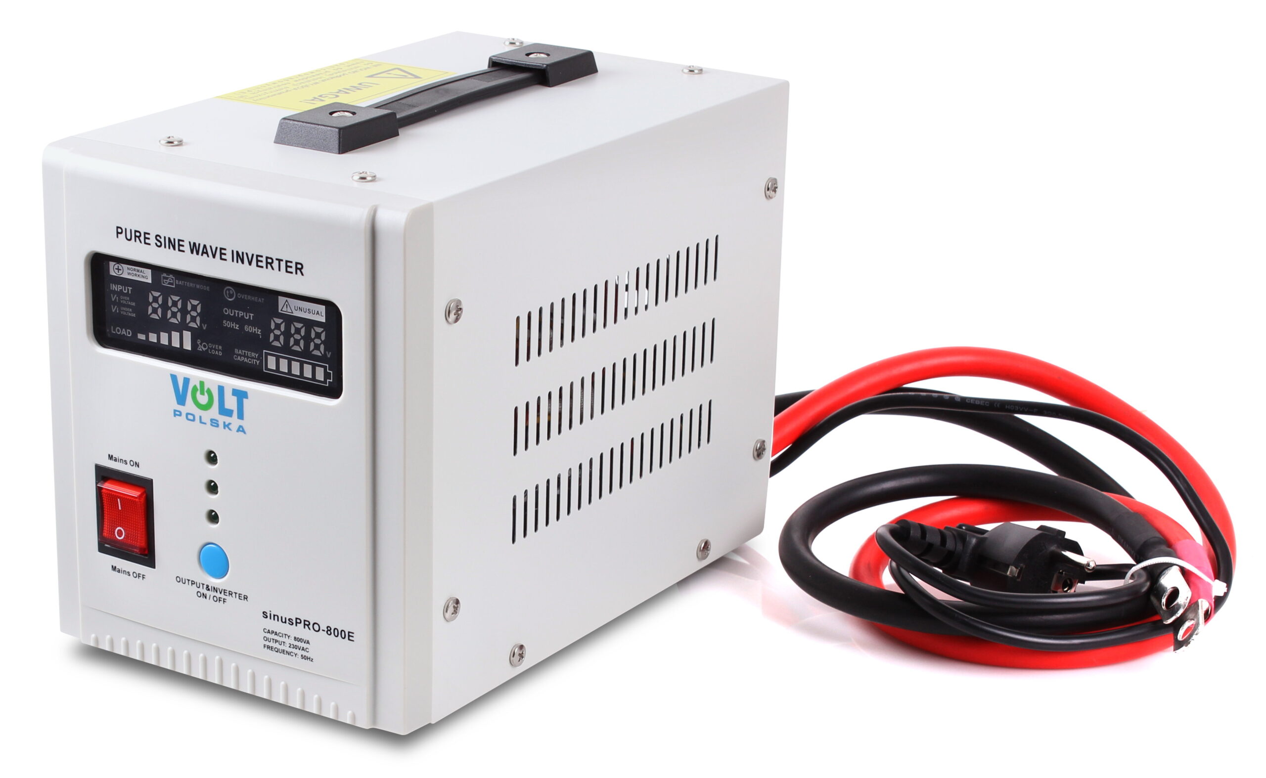 PRZETWORNICA VOLT POLSKA SINUSPRO-800E 12V 500/800W - obrazek 2