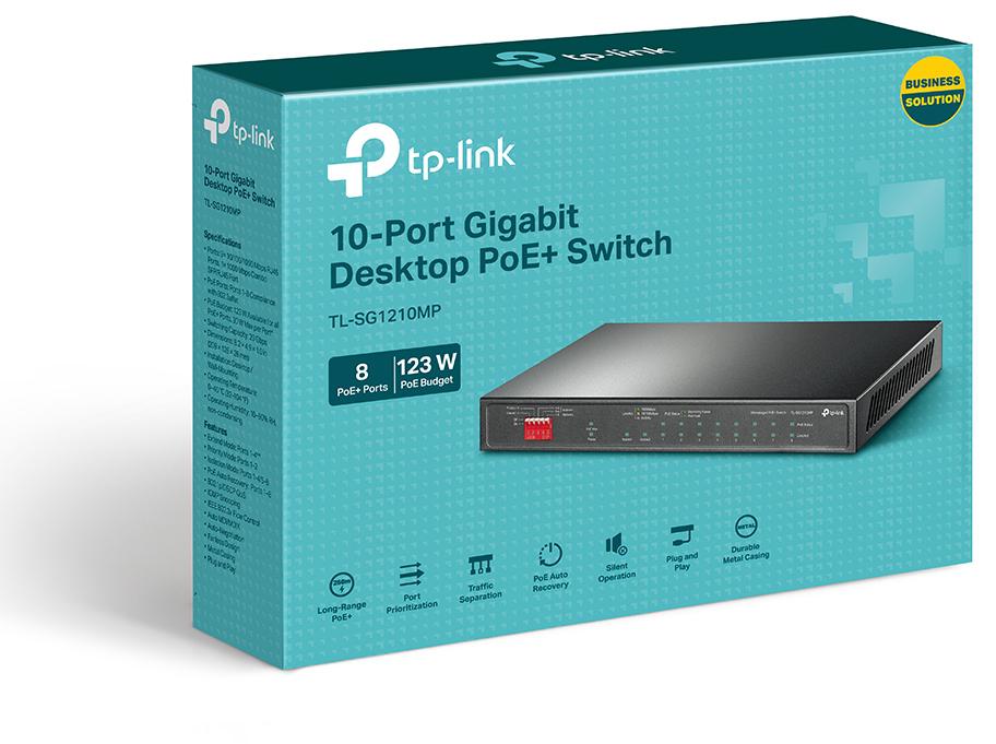 SWITCH TP-LINK TL-SG1210MP - obrazek 2