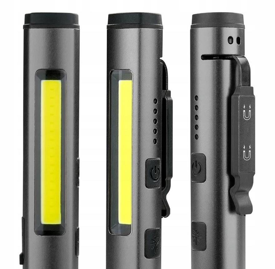 Latarka warsztatowa inspekcyjna COB LED UV Laser everActive PL-350R 350 lumenów IP54 z magnesem - obrazek 2