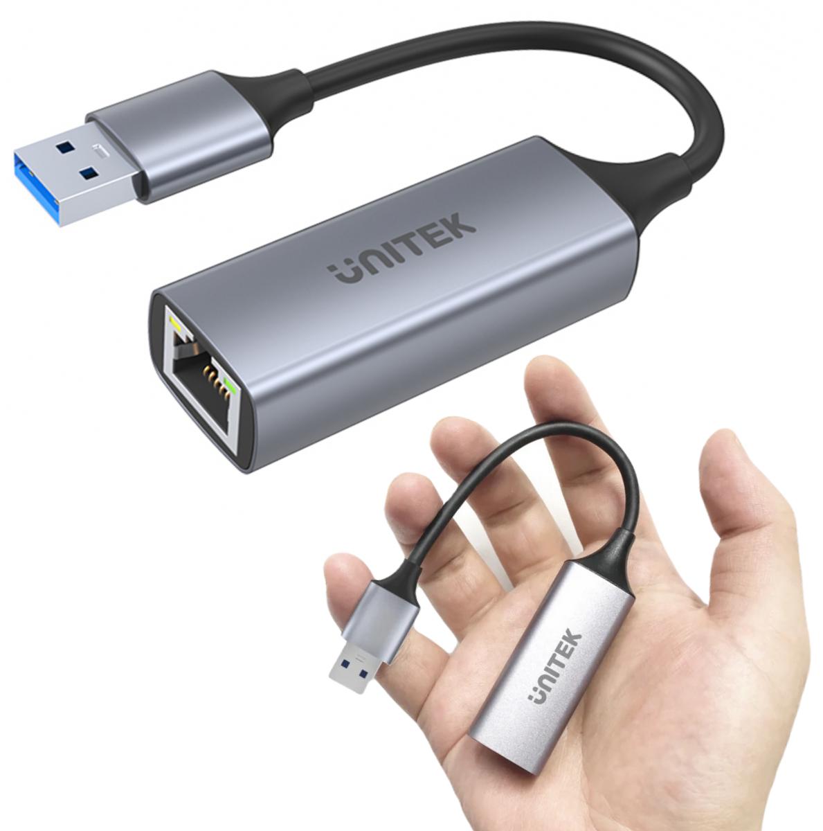 Adapter Unitek U1309A przejściówka USB-A 3.1 Gen1 RJ45 1000Mbps - Image 2