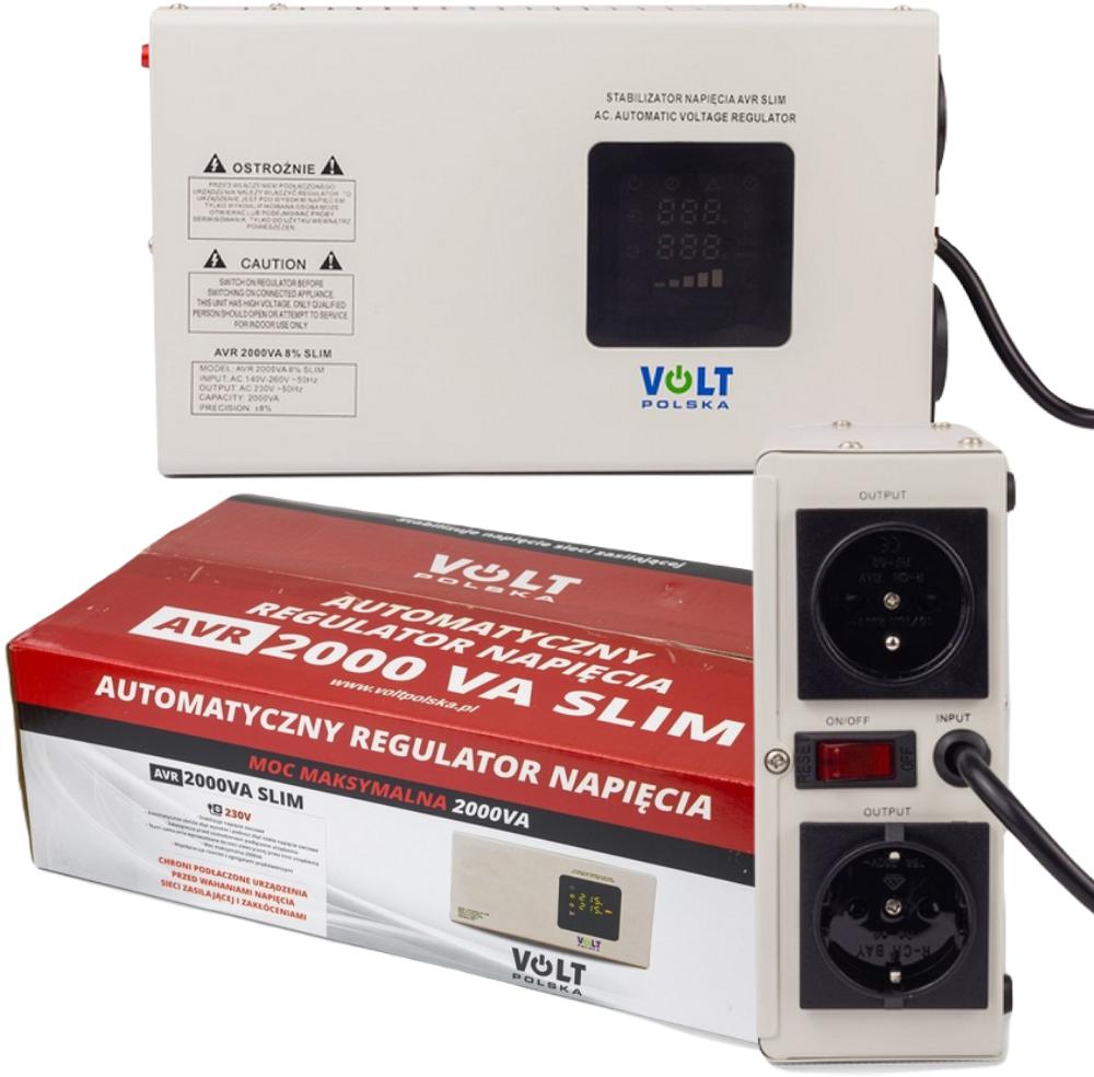 Stabilizator napięcia Volt Polska AVR 2000VA Slim - obrazek 2