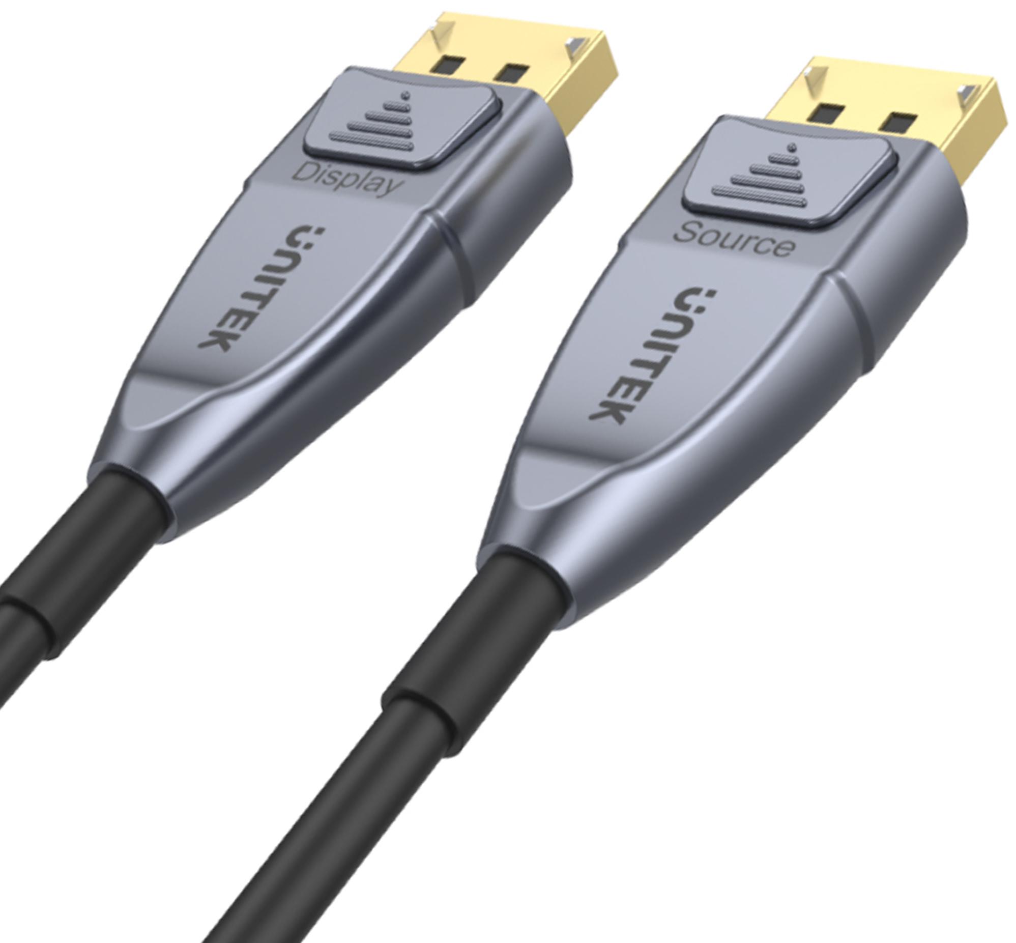Unitek kabel optyczny DisplayPort 1.4 AOC 8K 15m - obrazek 2