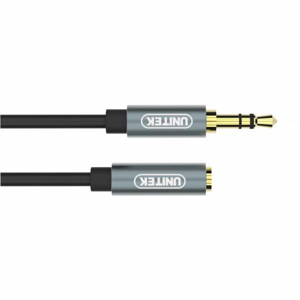 Unitek przewód miniJack 3,5mm (M)- 3,5mm (F) 1M - obrazek 2