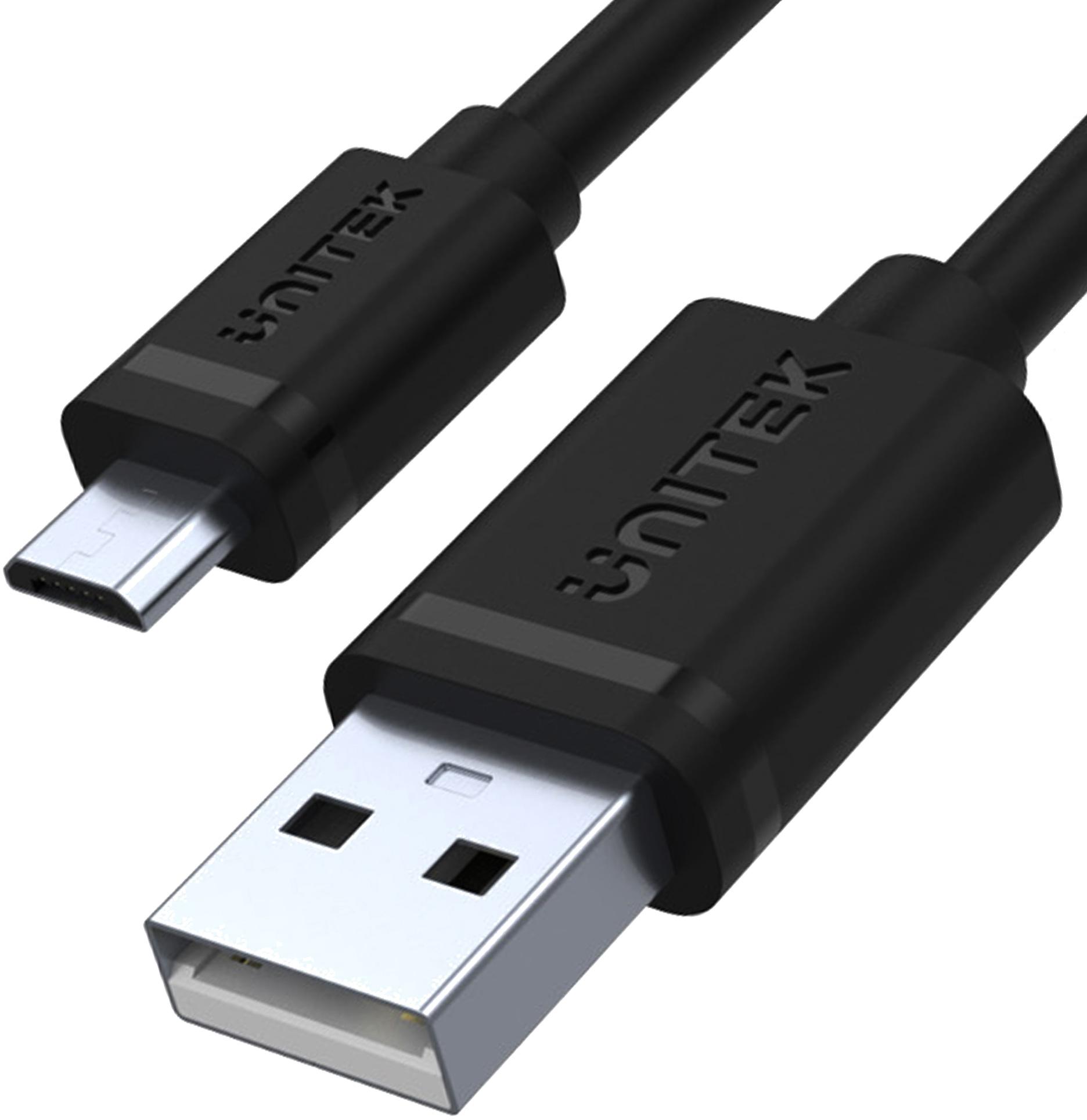 Unitek Y-C451GBK Mobile przewód microUSB-USB 2.0 1M - obrazek 2