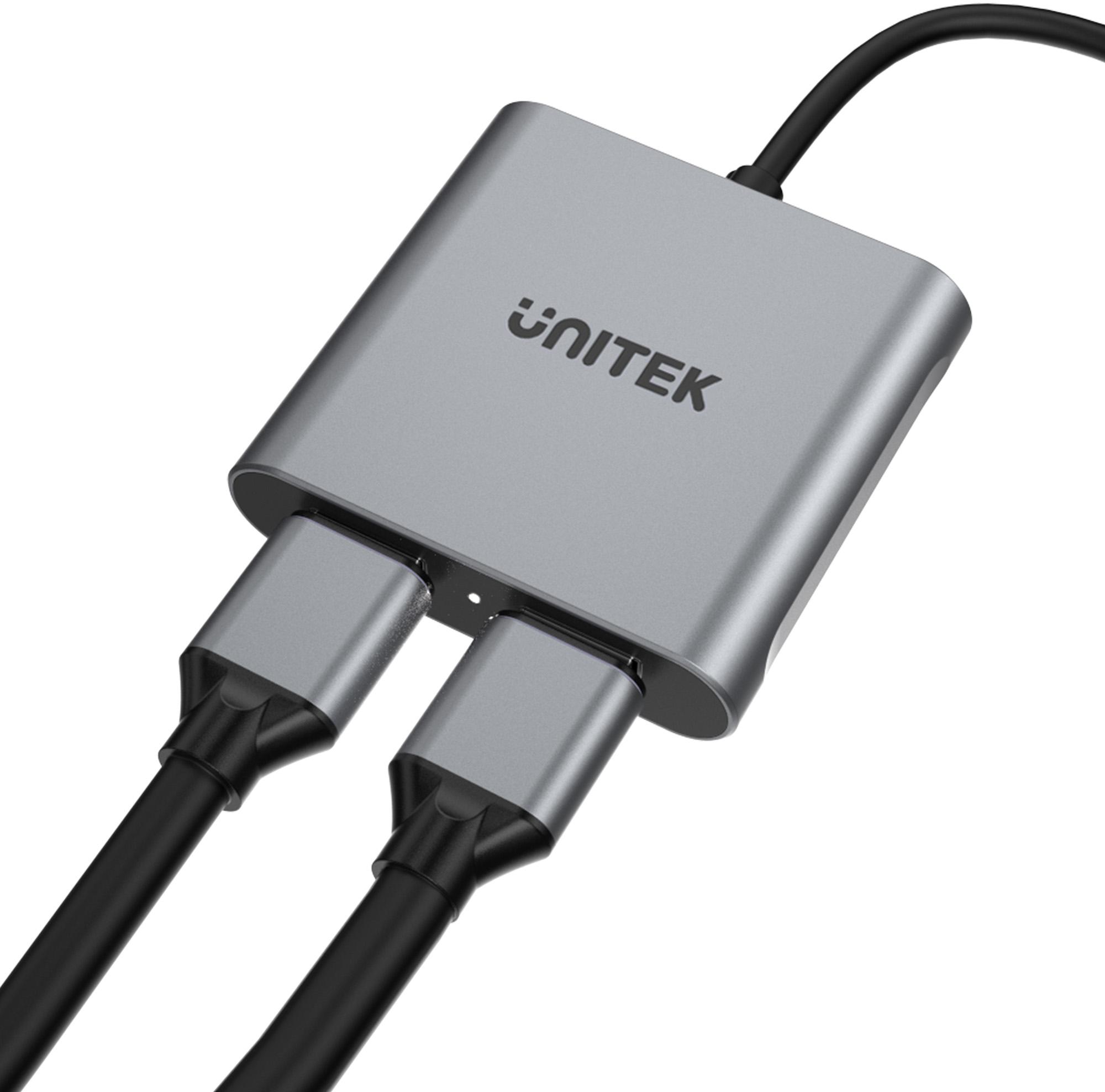 Adapter Unitek USB-C na 2x HDMI - obrazek 2