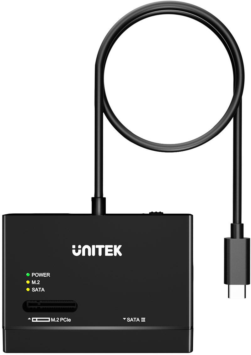 S1232A01-EU Unitek Mostek USB-C na dyski SATA i M.2 MVMe - Image 2