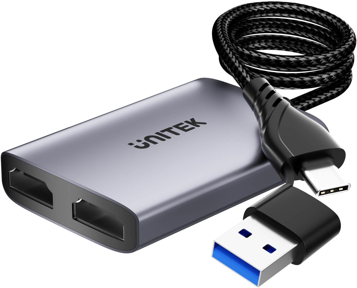 Unitek V1427A01 Adapter USB/C/A na 2x HDMI MST FullHD - Image 2