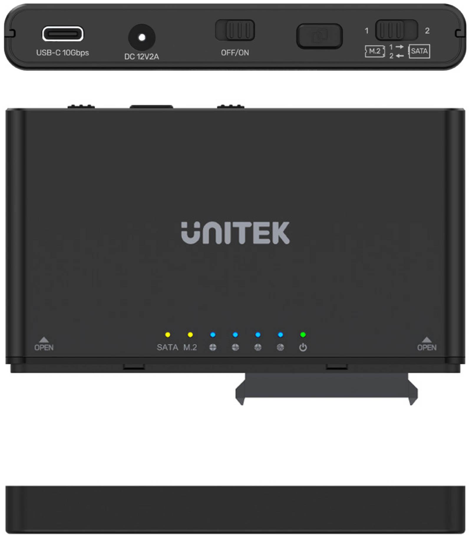 Unitek S1222A Mostek / stacja klonująca dyski SATA i M.2 - Image 2
